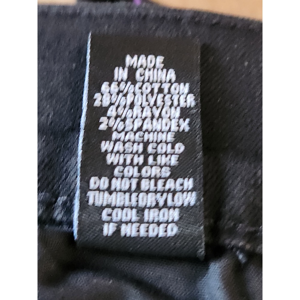 Blac‎ Leaf Wisdom and Legacy Mens Black Denim Jeans 32x32 Patches Streetwear Y2K - Picture 12 of 16